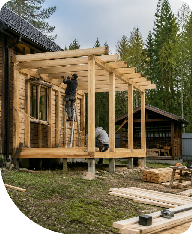 Строительство пристроек и построек на участке в Ярославле